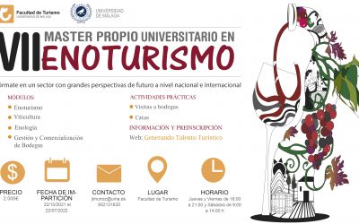“VII Máster Propio Universitario en Enoturismo” Universidad de Málaga.